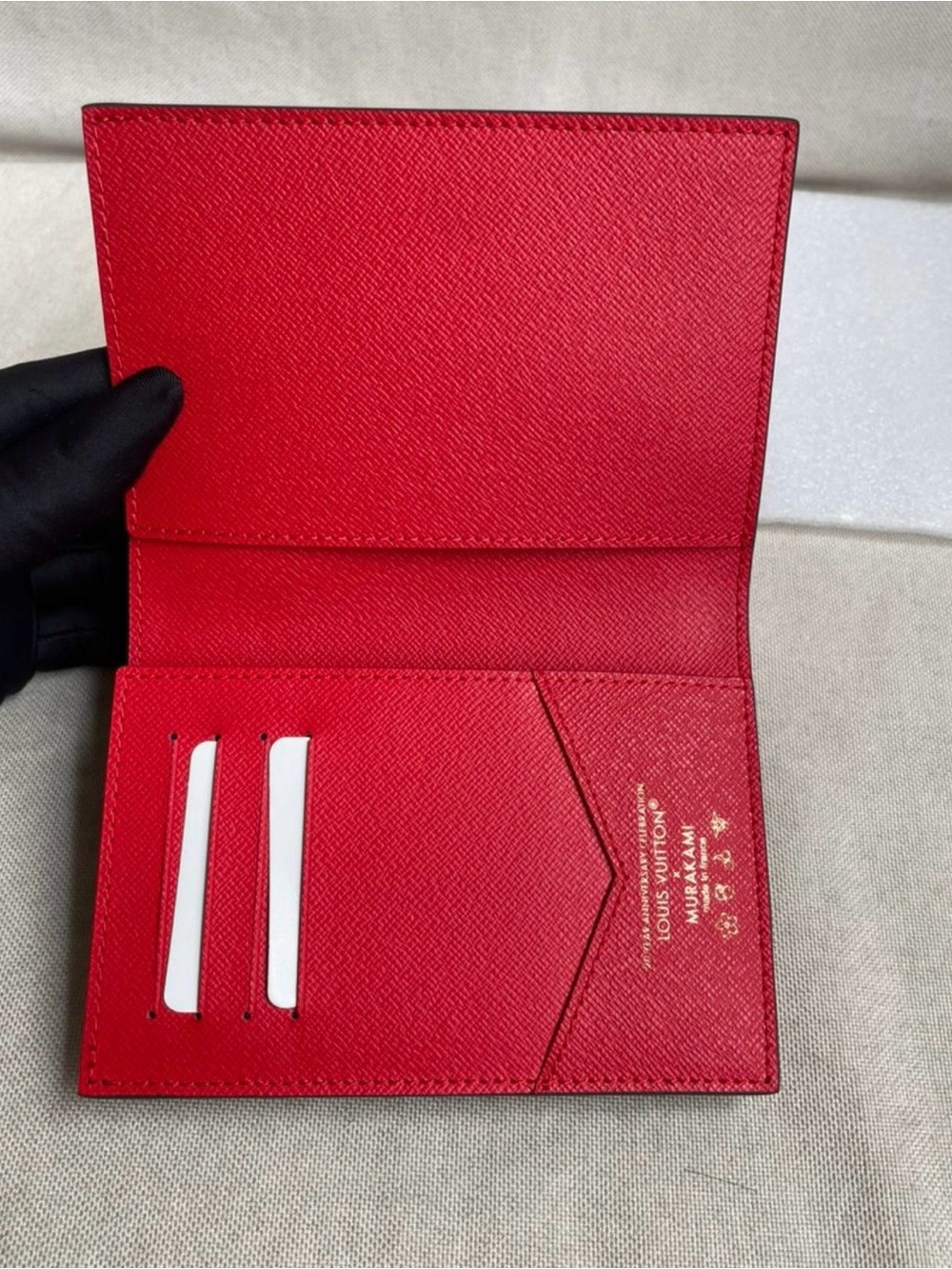 Louis Vuitton Monogram Cherry Passport Cover - Brown with Red Accents - Picture 5 of 5